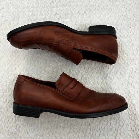 Johnston & Murphy XC4 System Waterproof Sheepskin Loafer Brown Men’s Size 8.5 M - Picture 12 of 13